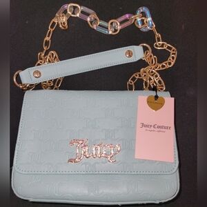 Juicy Couture Blue and Gold Crossbag